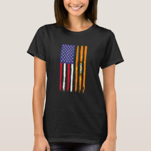 Camiseta Cherokee Roots Media Bandera Americana Patriótica