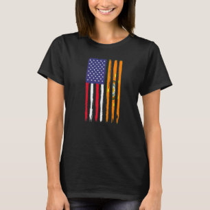 Camiseta Cherokee Roots Media Bandera Americana Patriótica 