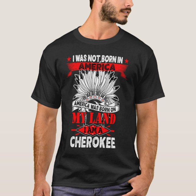 Camiseta Cherokee Tribe Land Native American (Anverso)