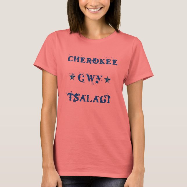Camiseta Cherokee / Tsalagi 2 Star (Anverso)
