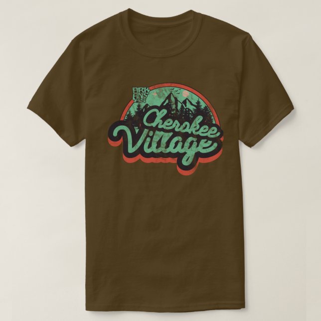 Camiseta Cherokee Village, Arkansas  (Diseño del anverso)