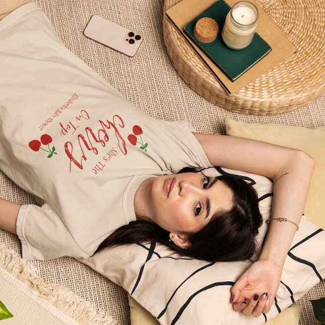 Camiseta Cherries Baby Shower (Subido por el creador)