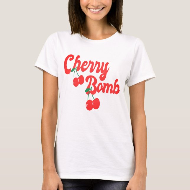 Camiseta Cherries Bomb- Red Cherry Bomb  (Anverso)