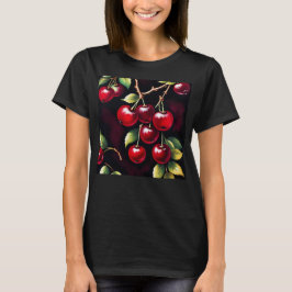 Camiseta Cherries Rojas Retro