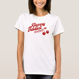 Camiseta Cherry Addict estilo retro vintage