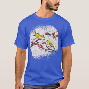 Camiseta Cherry Blossom Animal Birdwatching Sakura Bird 