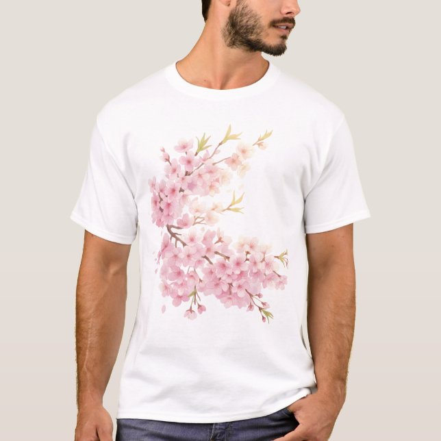 Camiseta Cherry Blossom Dreams – Floral Art (Anverso)