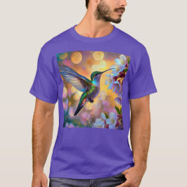 Camiseta Cherry Blossom Fantasy Hummingbird