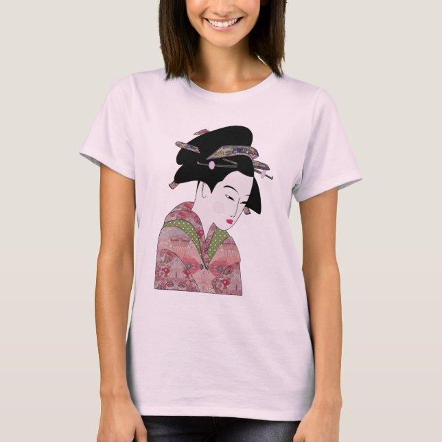 Camiseta Cherry Blossom Geisha (Anverso)