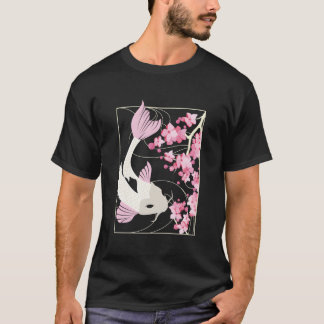 Camiseta Cherry Blossom I Japanese Fish I Koi Carp