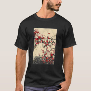 Camiseta Cherry Blossom Impresión O-Hanami en bloques de ma