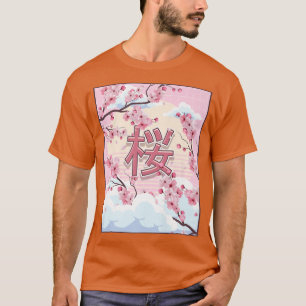 Camiseta Cherry Blossom Japanese Aesthetic Kawaii Sakura Tr