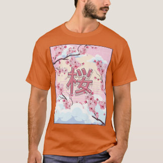 Camiseta Cherry Blossom Japanese Aesthetic Kawaii Sakura Tr
