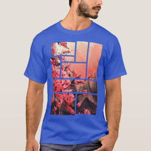 Camiseta Cherry Blossom Japanese Retro Graphic 