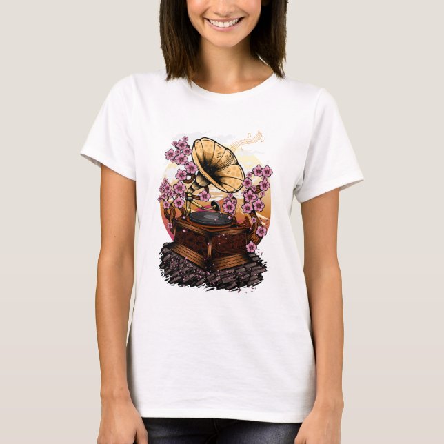 Camiseta Cherry Blossom Musical (Anverso)