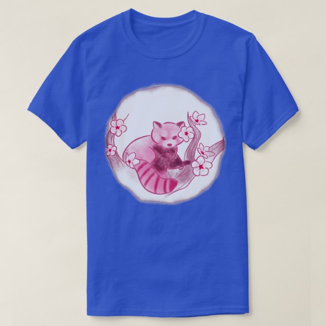 Camiseta Cherry Blossom Red Panda (Diseño del anverso)