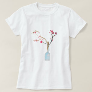 Camiseta Cherry Blossom sakura acuarela arte