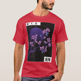 Camiseta Cherry Blossom Vaporwave Guay Fun Retro Personaliz