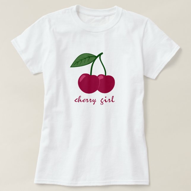 Camiseta Cherry Chica (Diseño del anverso)