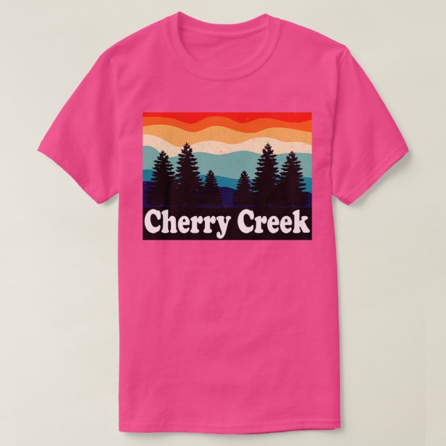 Camiseta Cherry Creek Colorado Retro (Diseño del anverso)