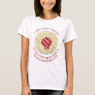 Camiseta Cherry Danish Viennoiserie Pastry Chef Bakery