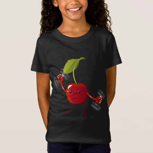 Camiseta Cherry, Fruit Costuit Workbuilding Lift Gy (Anverso)