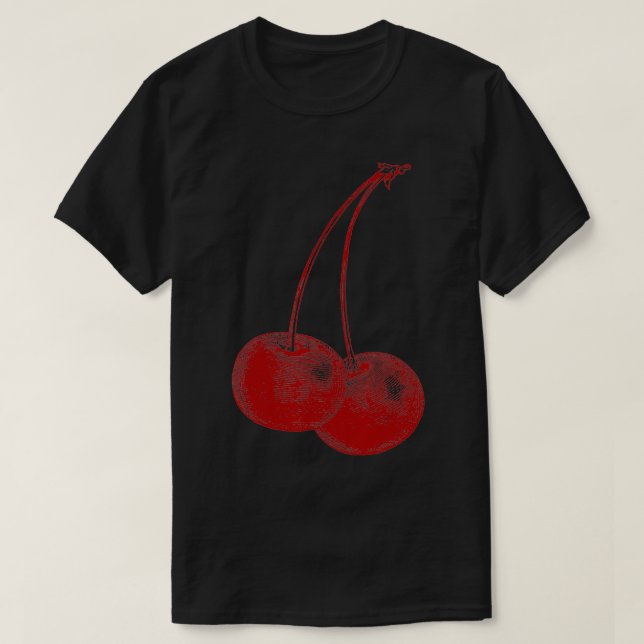 Camiseta Cherry Fruit Vintage Graphft Cherry (Diseño del anverso)