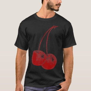 Camiseta Cherry Fruit Vintage Graphft Cherry