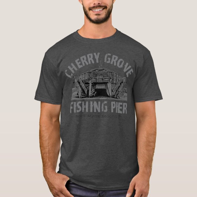 Camiseta Cherry Grove Pier North Myrtle Beach Dock (Anverso)