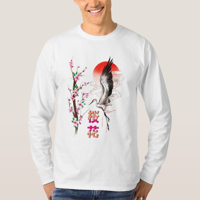 Camiseta Cherry Japan Pastel Sakura (Anverso)