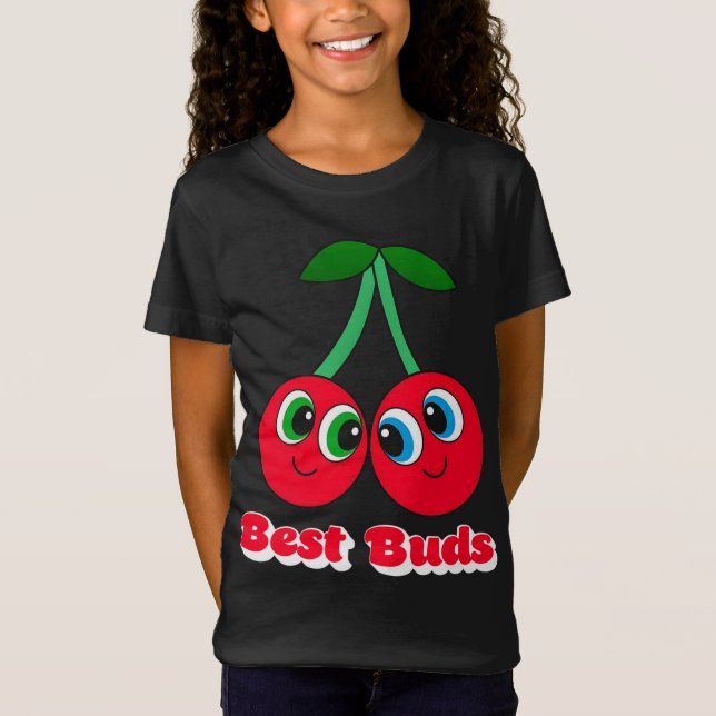 Camiseta Cherry Mejor Amigo Chica Girlfriend Smile Twin Ber (Anverso)