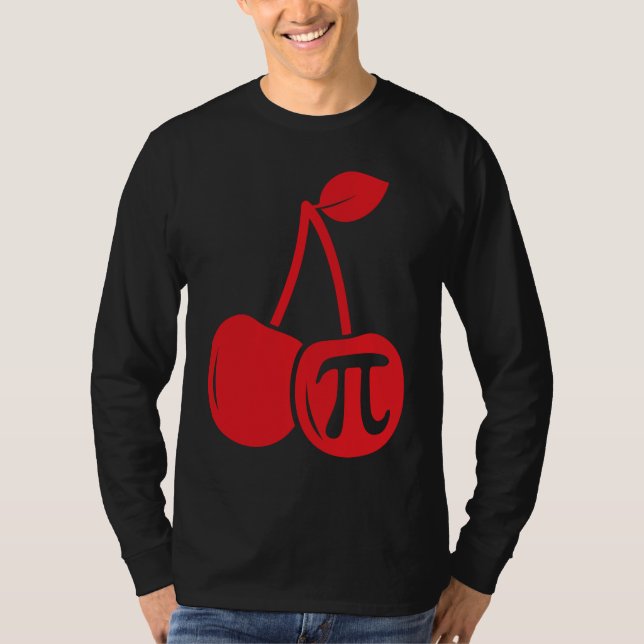 Camiseta Cherry Pi Day  Math Nerd Pie Teacher 3 14 Science (Anverso)