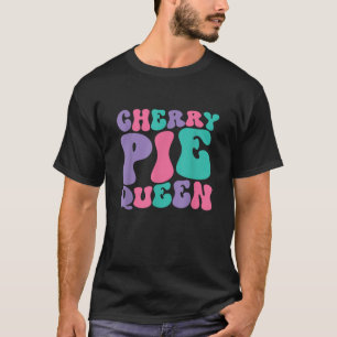 Camiseta Cherry Pie Queen Mujeres Retro Vintage Wavy Groovy