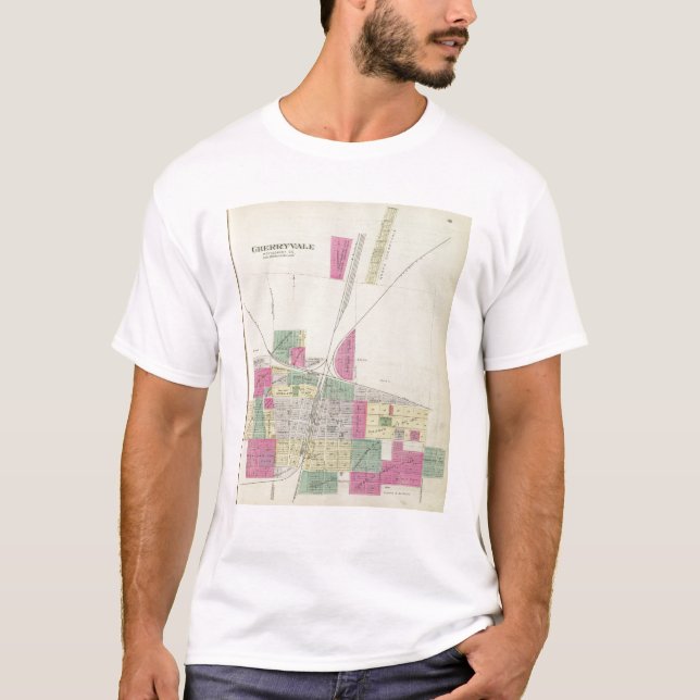 Camiseta Cherryvale, el condado de Montgomery, Kansas (Anverso)