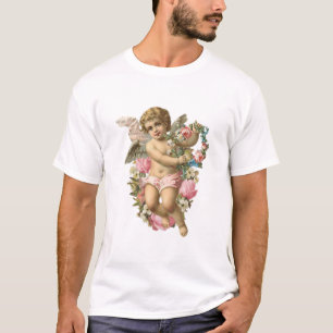 Camiseta Cherub Angélico Vintage con margaritas y rosas ros