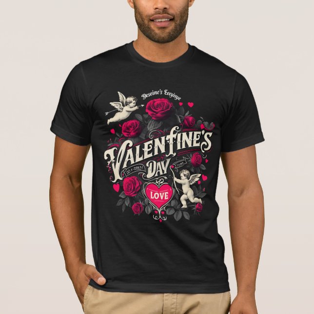 Camiseta Cherub El día de San Valentín de la época y camise (Anverso)