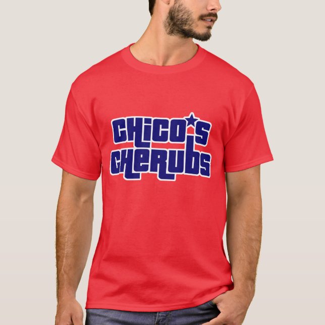 Camiseta Cherubs Tee de Chico Rojo y Azul masculino (Anverso)