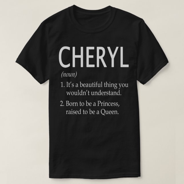 Camiseta Cheryl Name Gift 112 (Diseño del anverso)