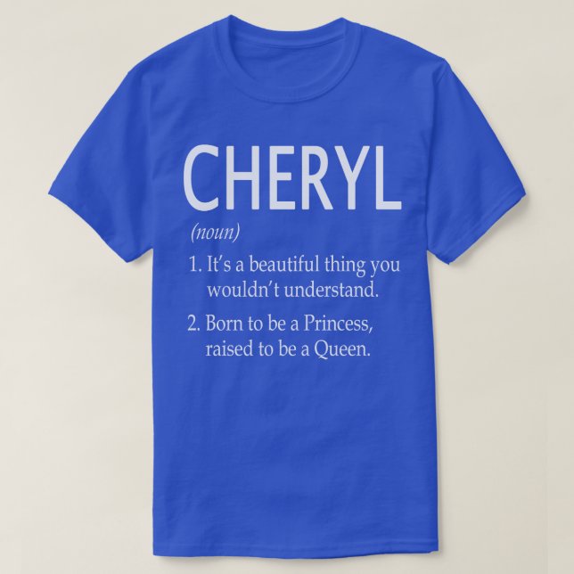 Camiseta Cheryl Name Gift 23 (Diseño del anverso)