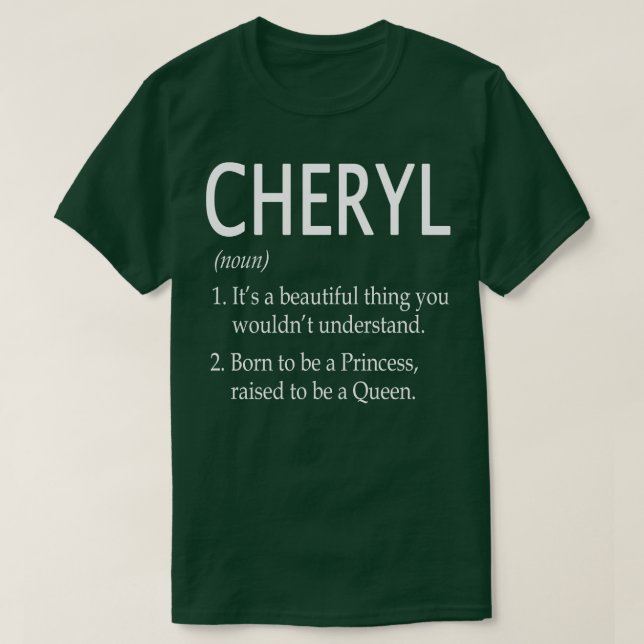 Camiseta Cheryl Name Gift 64 (Diseño del anverso)