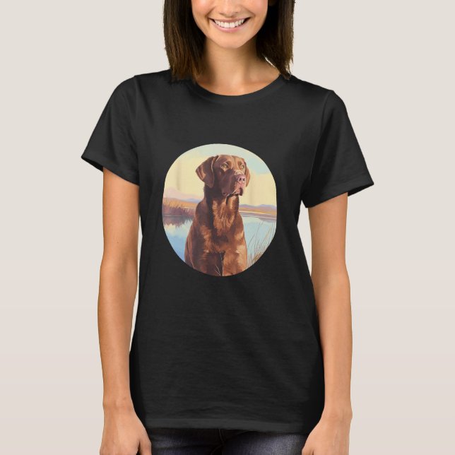 Camiseta Chesapeake Bay Retriever Dog Cute Dog Breed (Anverso)