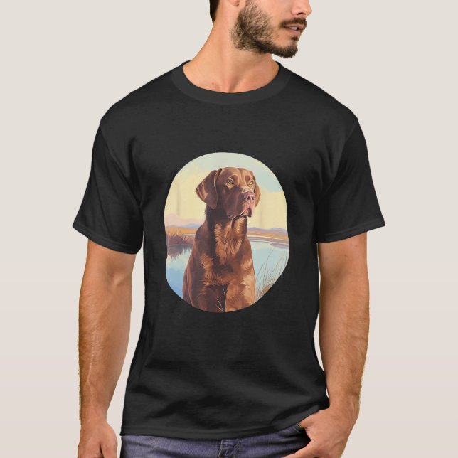 Camiseta Chesapeake Bay Retriever Dog Cute Dog Breed (Anverso)
