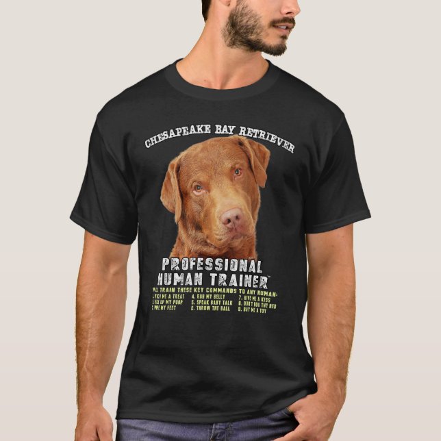 Camiseta Chesapeake Bay Retriever Professional Human Traine (Anverso)