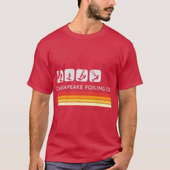 Camiseta Chesapeake Foiling Co Para La Superficie De Fondo  (Anverso)