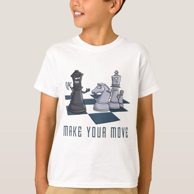 Camiseta chess, a make move (Anverso)