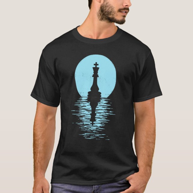 Camiseta Chess Club Game King Queen Horse chess piece men + (Anverso)