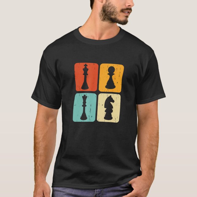Camiseta Chess Figures  Chess Player Pun Quote (Anverso)