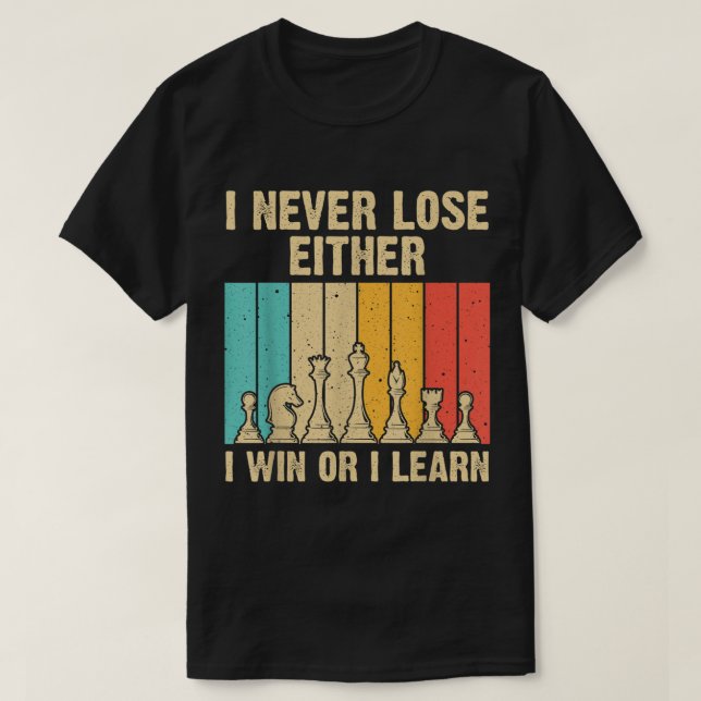 Camiseta Chess Mindset Quote Retro Design (Diseño del anverso)