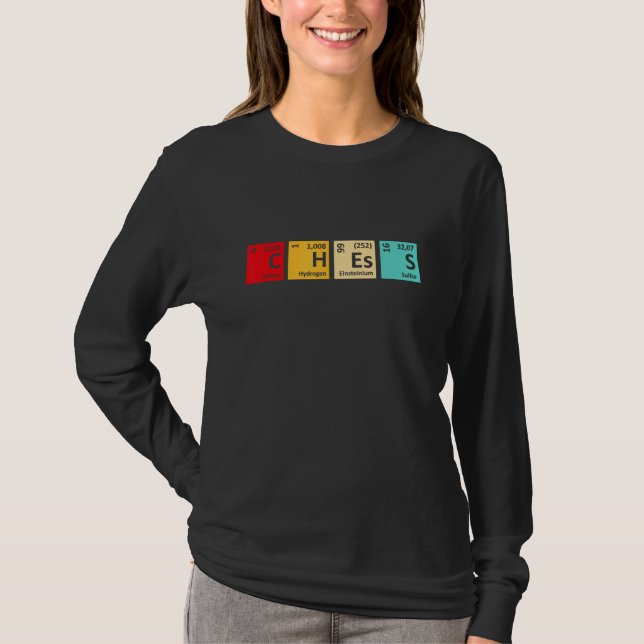 Camiseta Chess Periodic Table Chess Player Pun Quote (Anverso)
