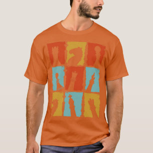 Camiseta Chess Pieces Retro